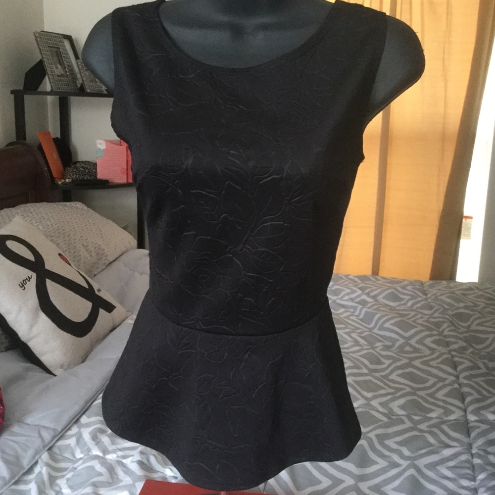Floral peplum top